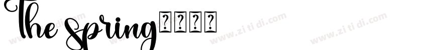 The spring字体转换